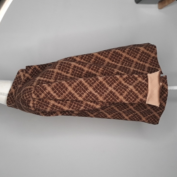 Notations plaid buttondown longsleeve blouse w shimmering gold cuffs - Picture 7 of 10